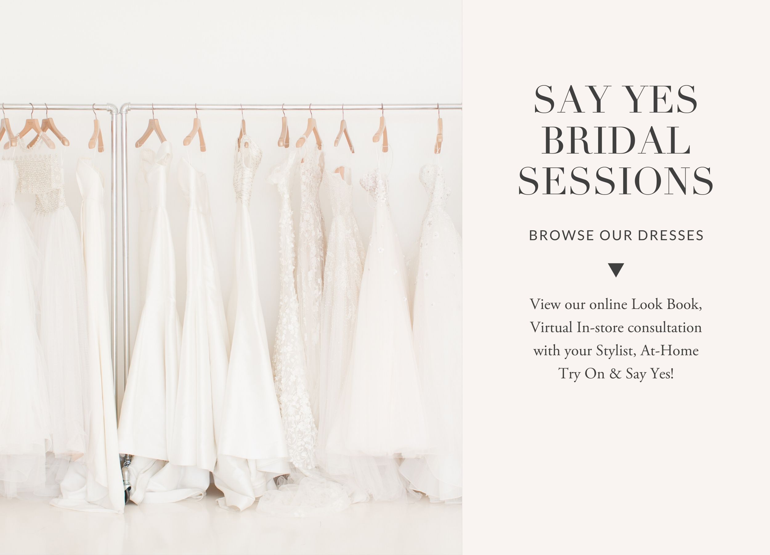 Say Yes Bridal Dress Sessions