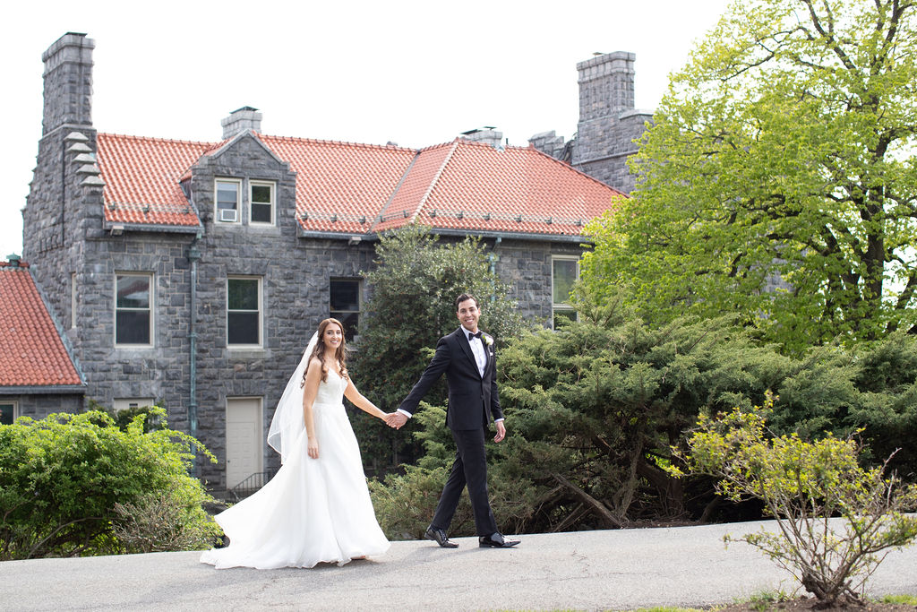 Bride and Groom at Tarrytown House & Estate